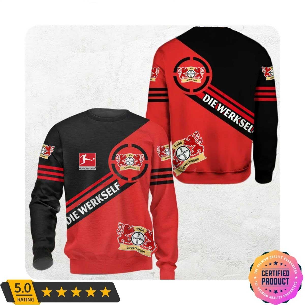 Bayer 04 Leverkusen Bundesliga rot schwarz Sweatshirt