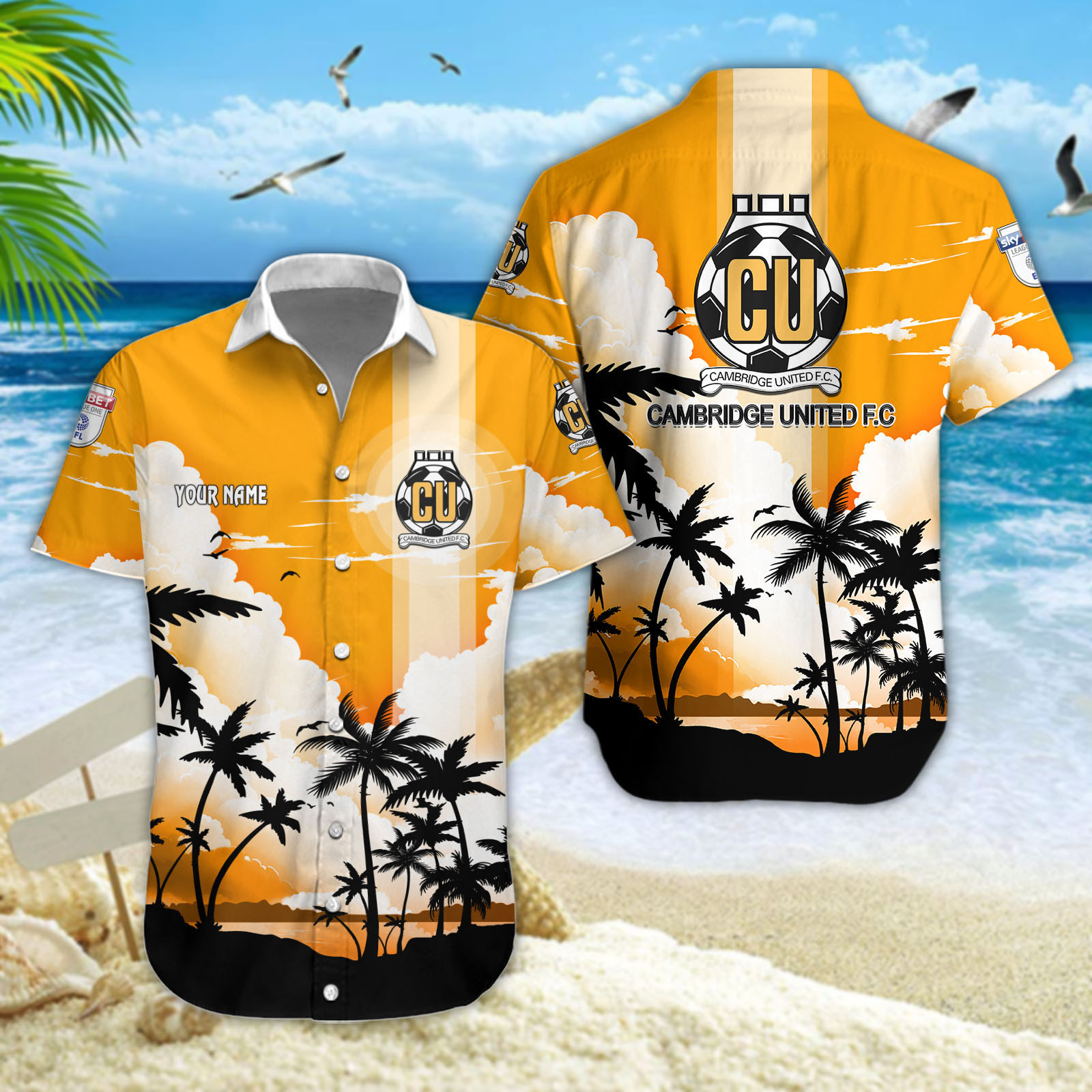 Cambridge United Hawaiihemd 13241