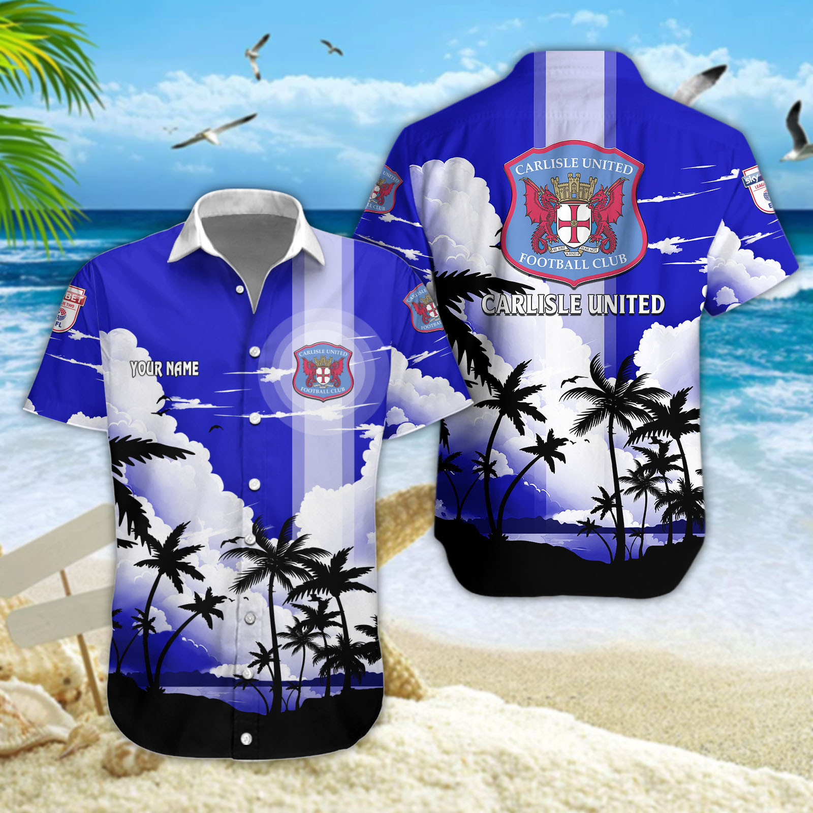 Carlisle United Hawaiihemd 13242
