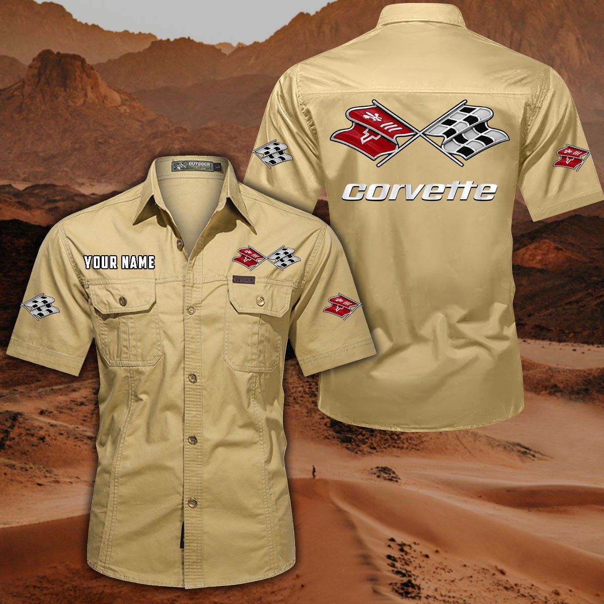 Corvette C3 Hawaiihemd B2503253