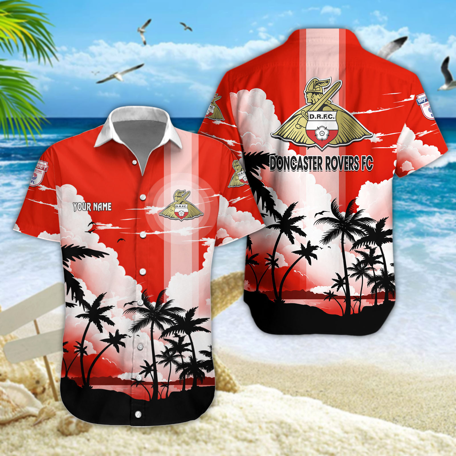 Doncaster Rovers Hawaiihemd 13267