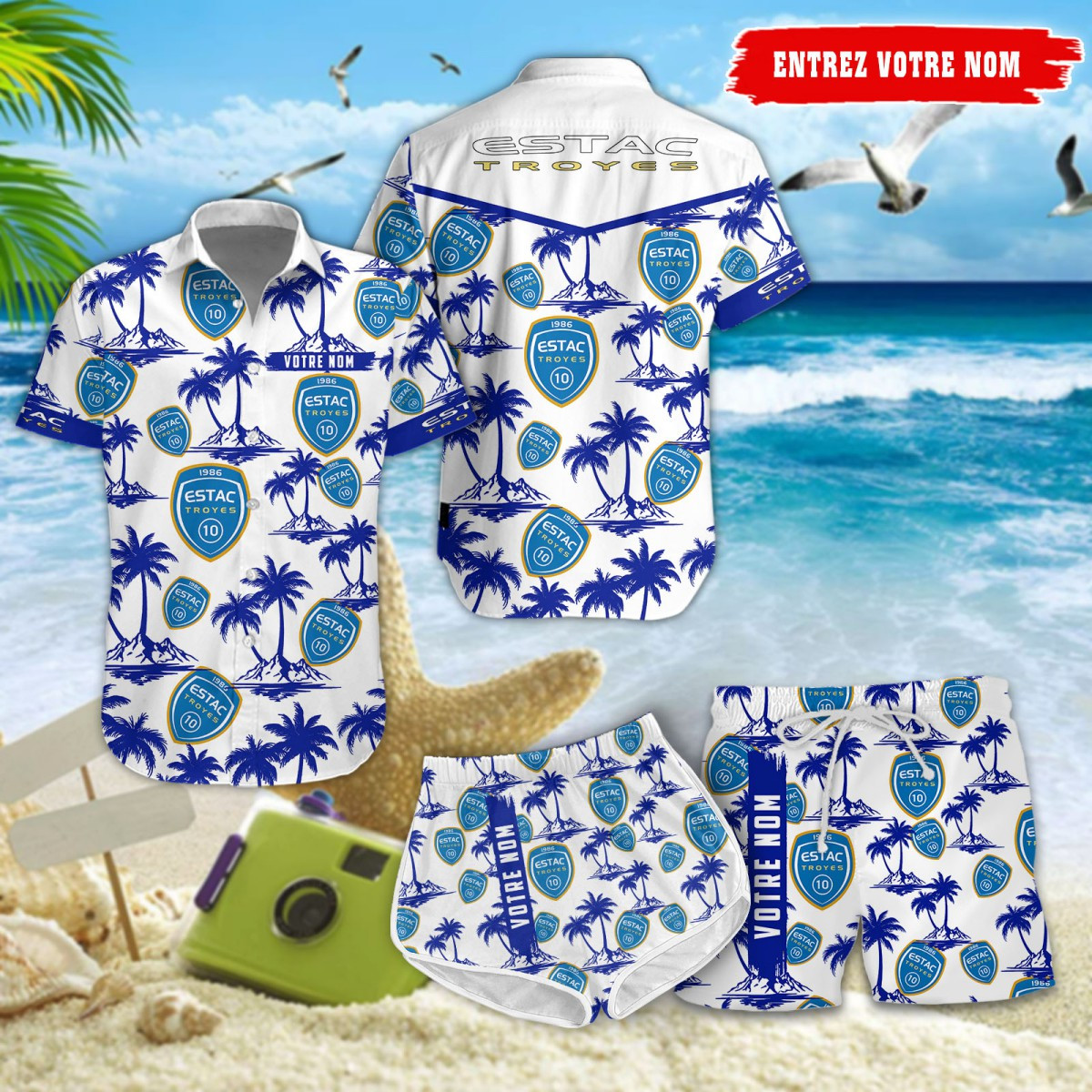 ESTAC Troyes Hawaiihemd 10331