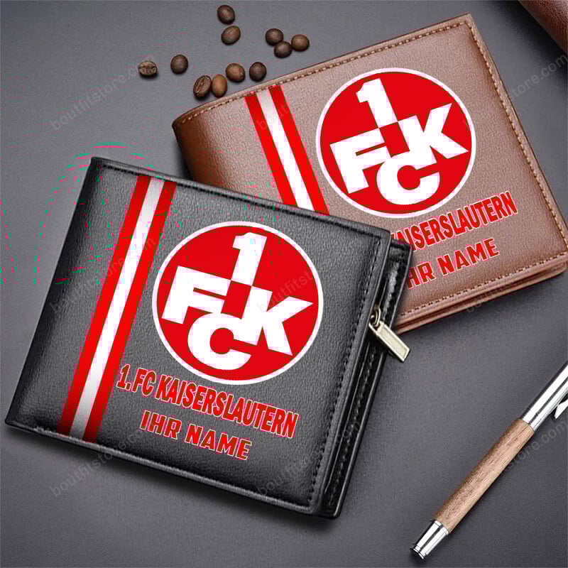 FC Kaiserslautern Logo Individueller Name Ledergeldbörse