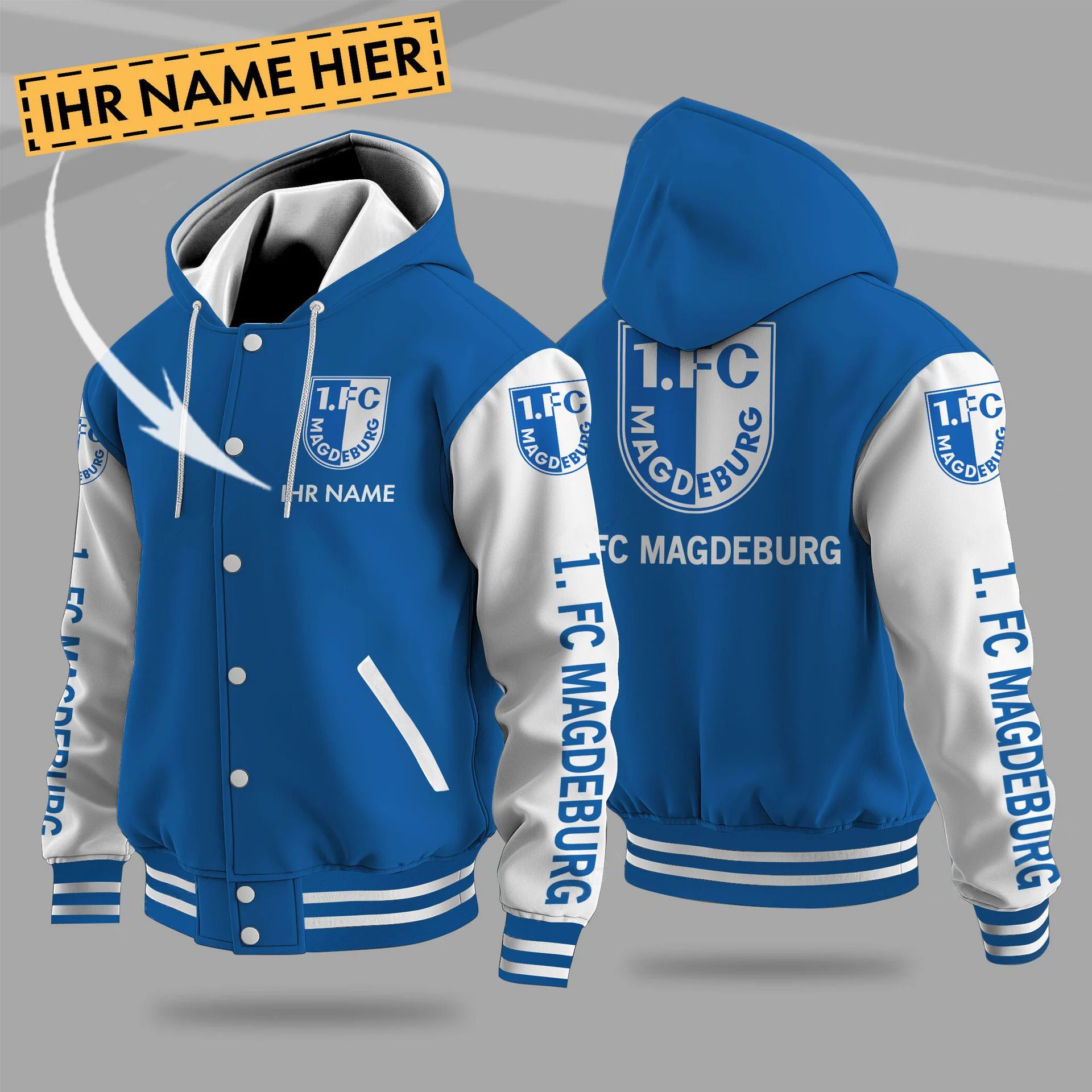 FC Magdeburg Individueller Name Neue Edition College Hoodie