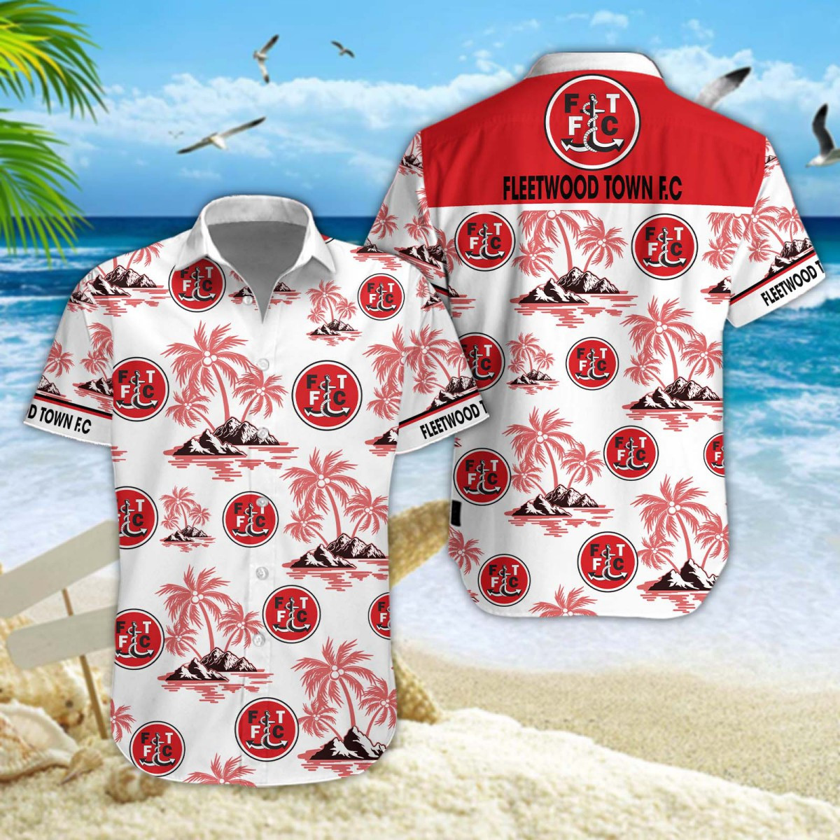 Fleetwood Town Hawaiihemd 11587
