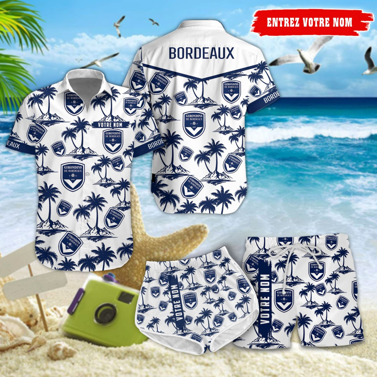 Girondins de Bordeaux Hawaiihemd 10354