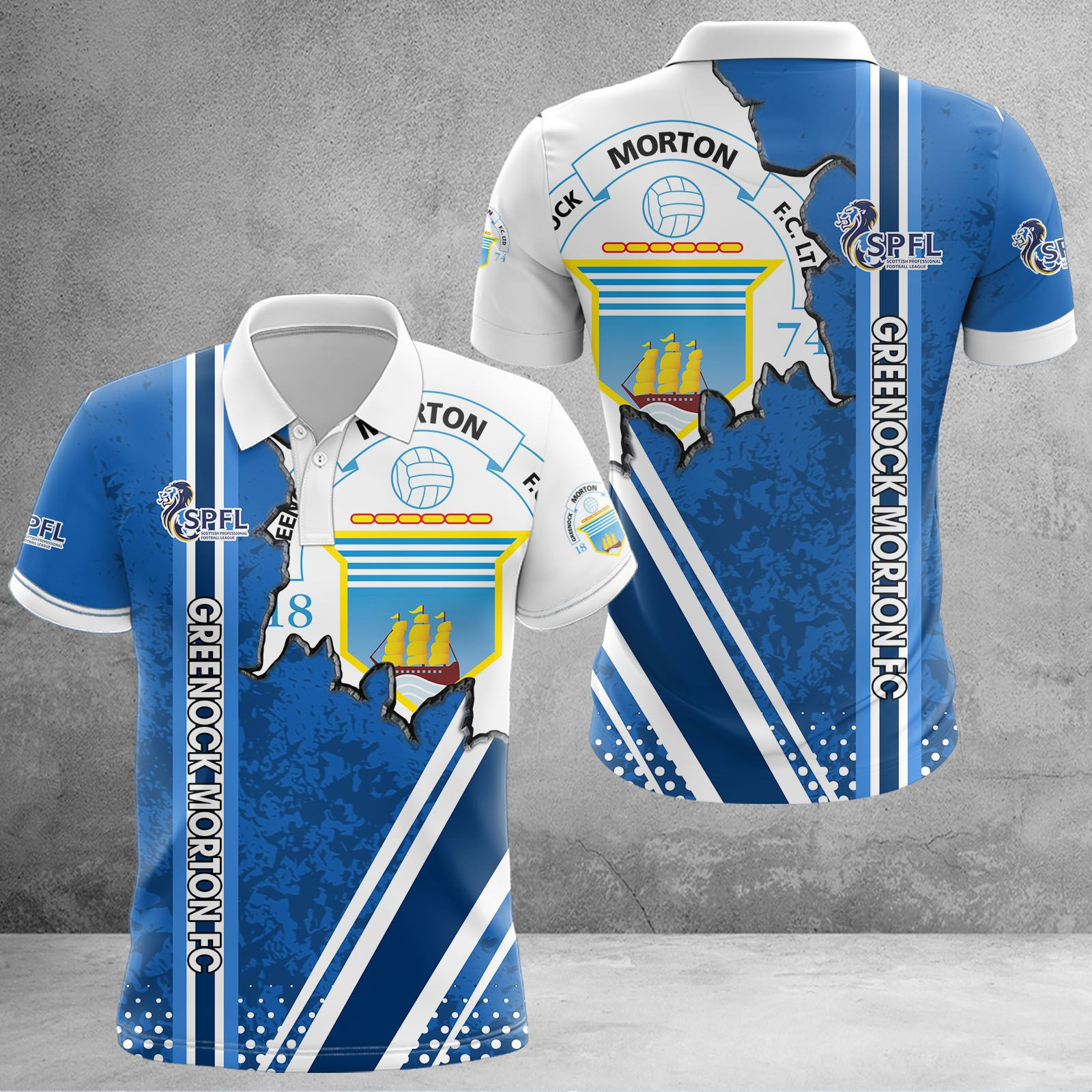Greenock Morton F.C. Hemden 1423 Greenock Morton F.C. Hemden 1423