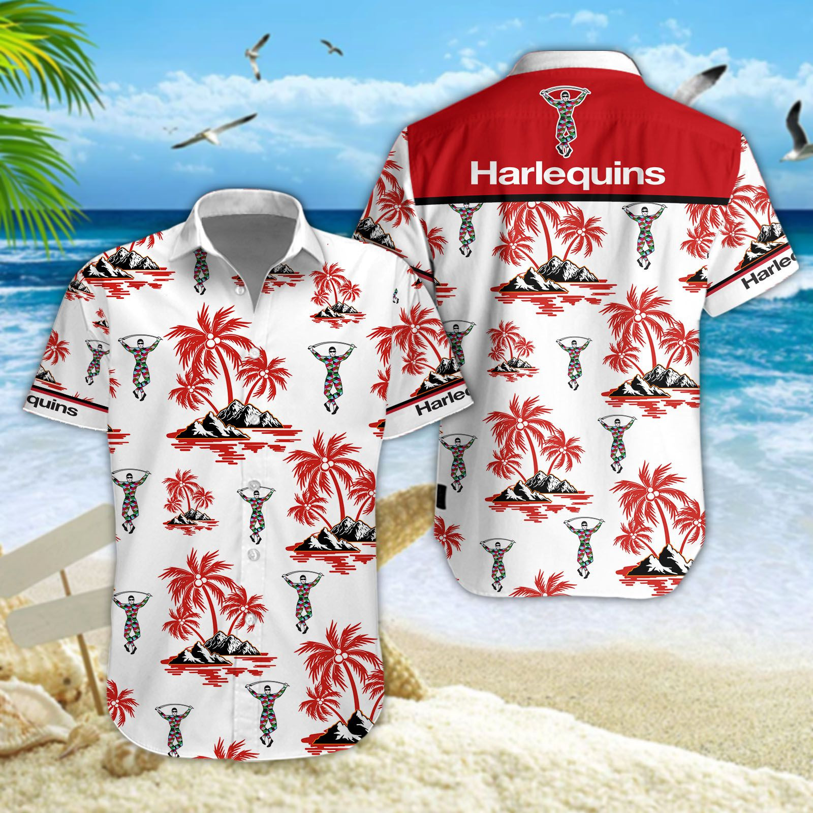 Harlequins Hawaiihemd 1580