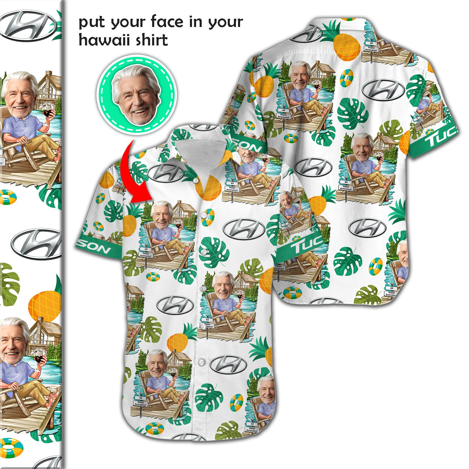 Hyundai Tucson Hawaiihemd 14036 Hyundai Tucson Hawaiihemd 14036