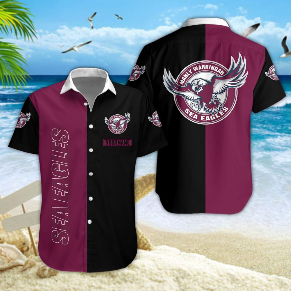 Chemise hawaïenne Warringah Sea Eagles 3757 pour homme