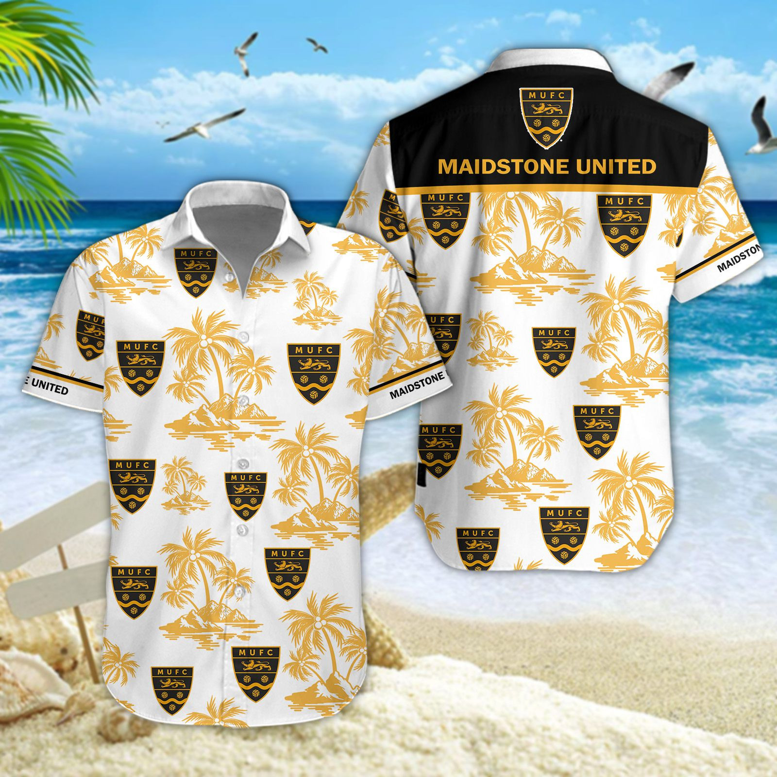 Maidstone United F.C. Hawaiianhemd 1731 Maidstone United F.C. Hawaiianhemd 1731