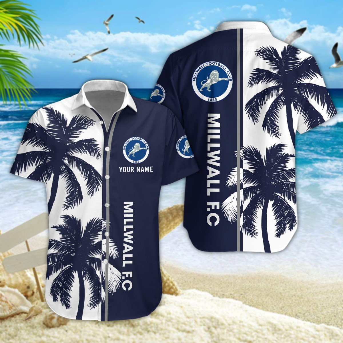Millwall Hawaiihemd 90223 Millwall Hawaiihemd 90223
