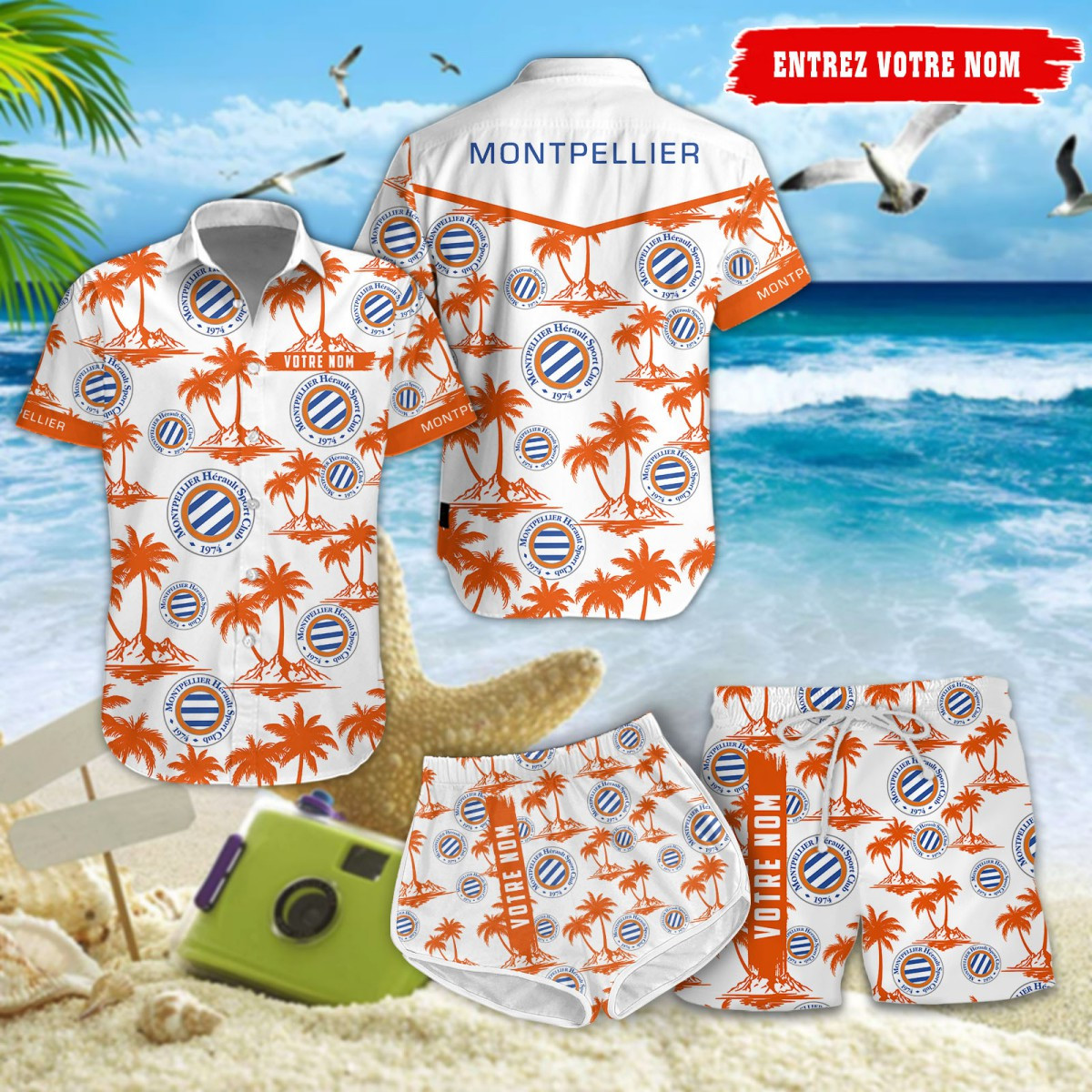 Montpellier HSC Hawaiihemd 10335