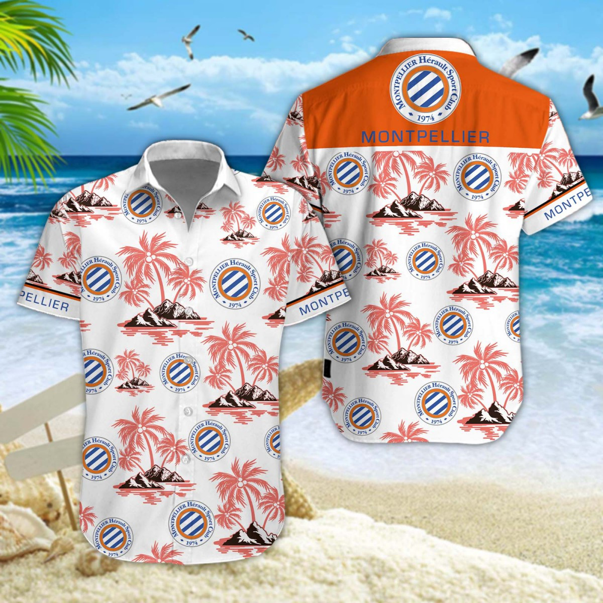Montpellier HSC Hawaiihemd 11368