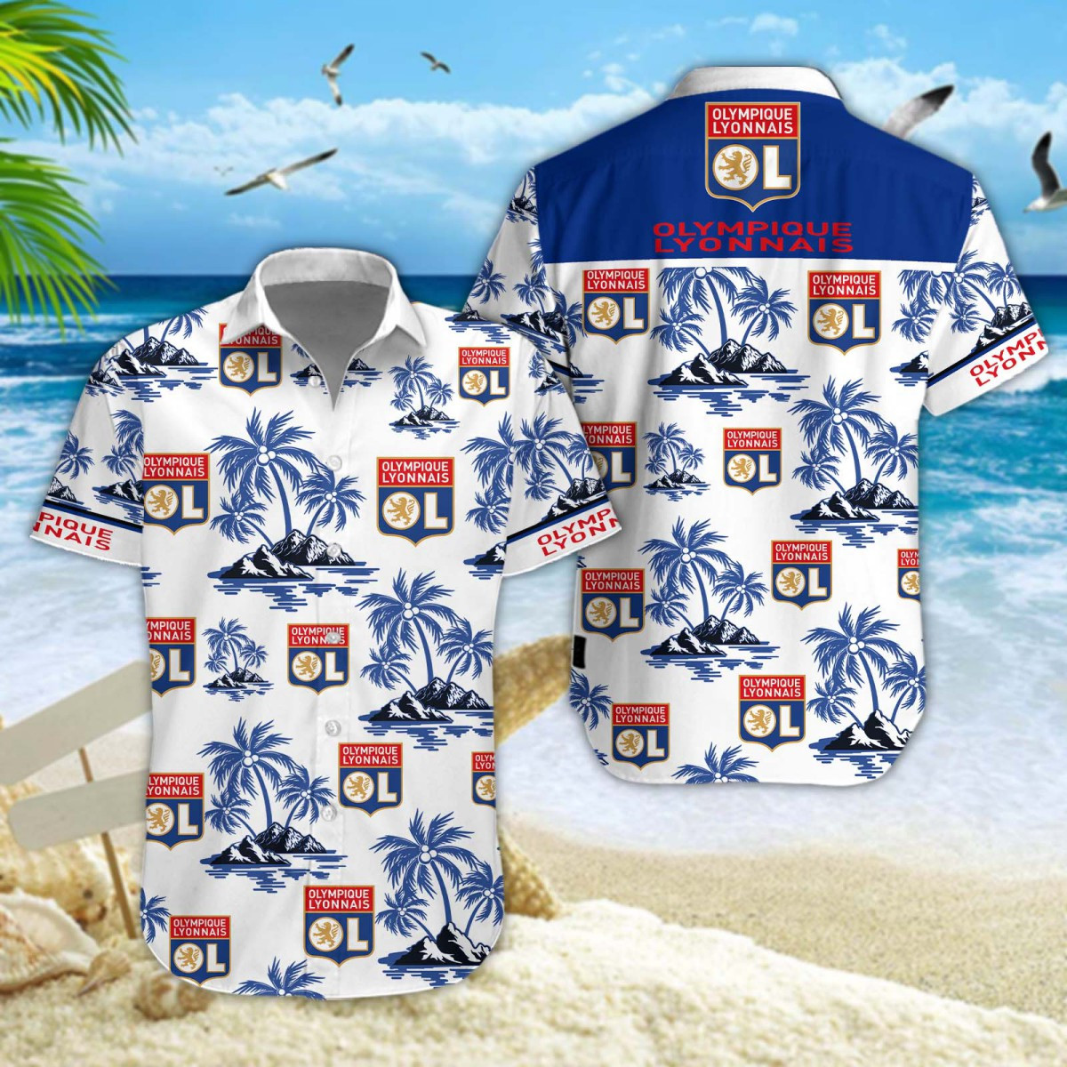 Olympique Lyonnais Hawaiihemd 11371