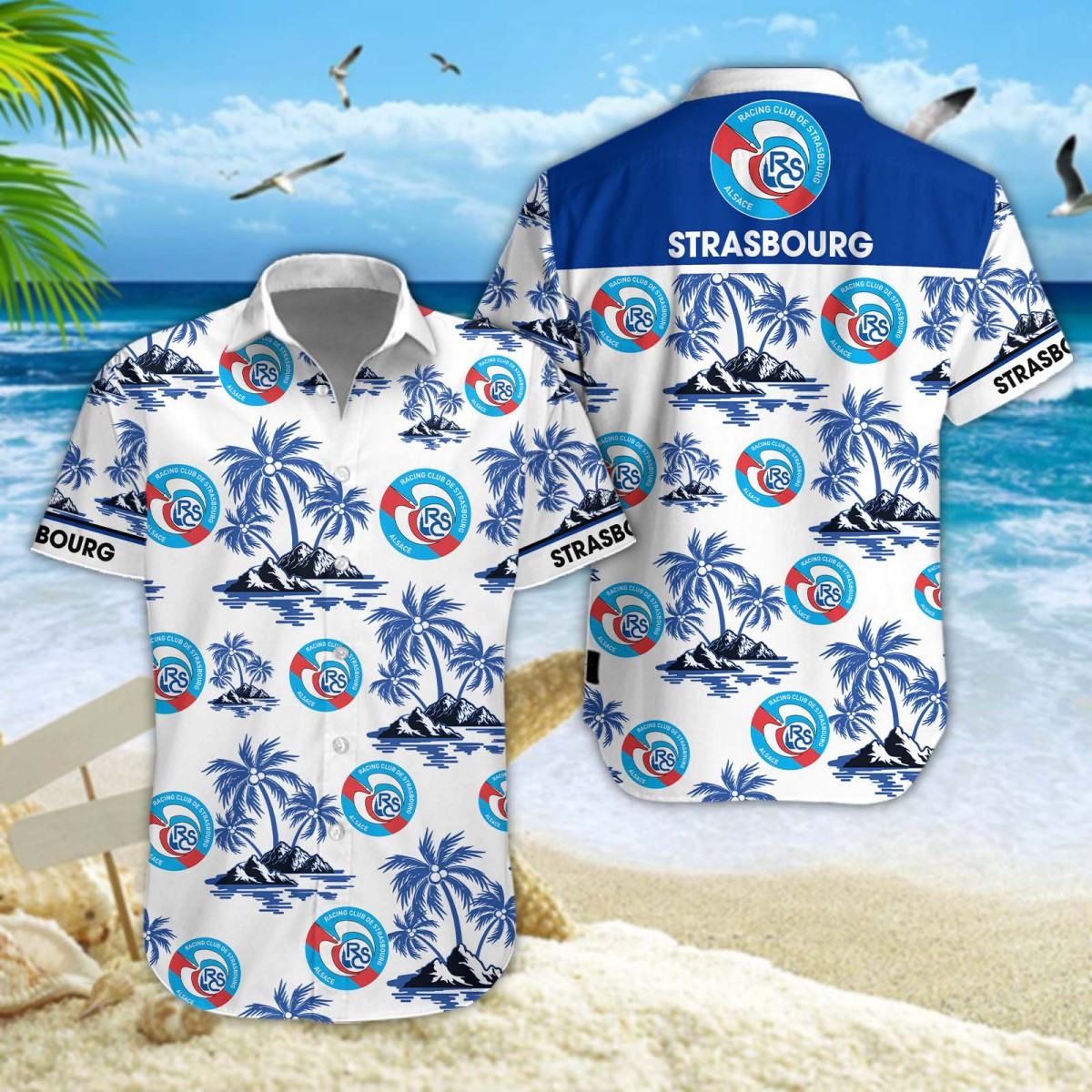 Maillot hawaïen RC Strasbourg Alsace 11374