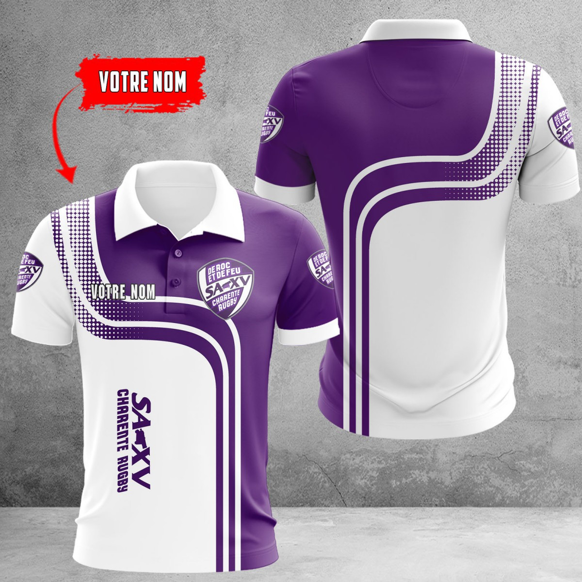 SAXV Charente Rugby-Trikots 60334 SAXV Charente Rugby-Trikots 60334