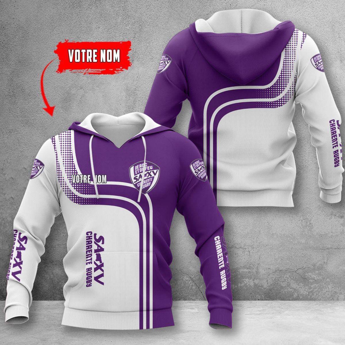 SAXV Charente Rugby-Trikots 60334 SAXV Charente Rugby-Trikots 60334