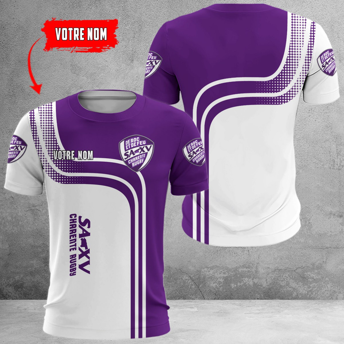 SAXV Charente Rugby-Trikots 60334 SAXV Charente Rugby-Trikots 60334