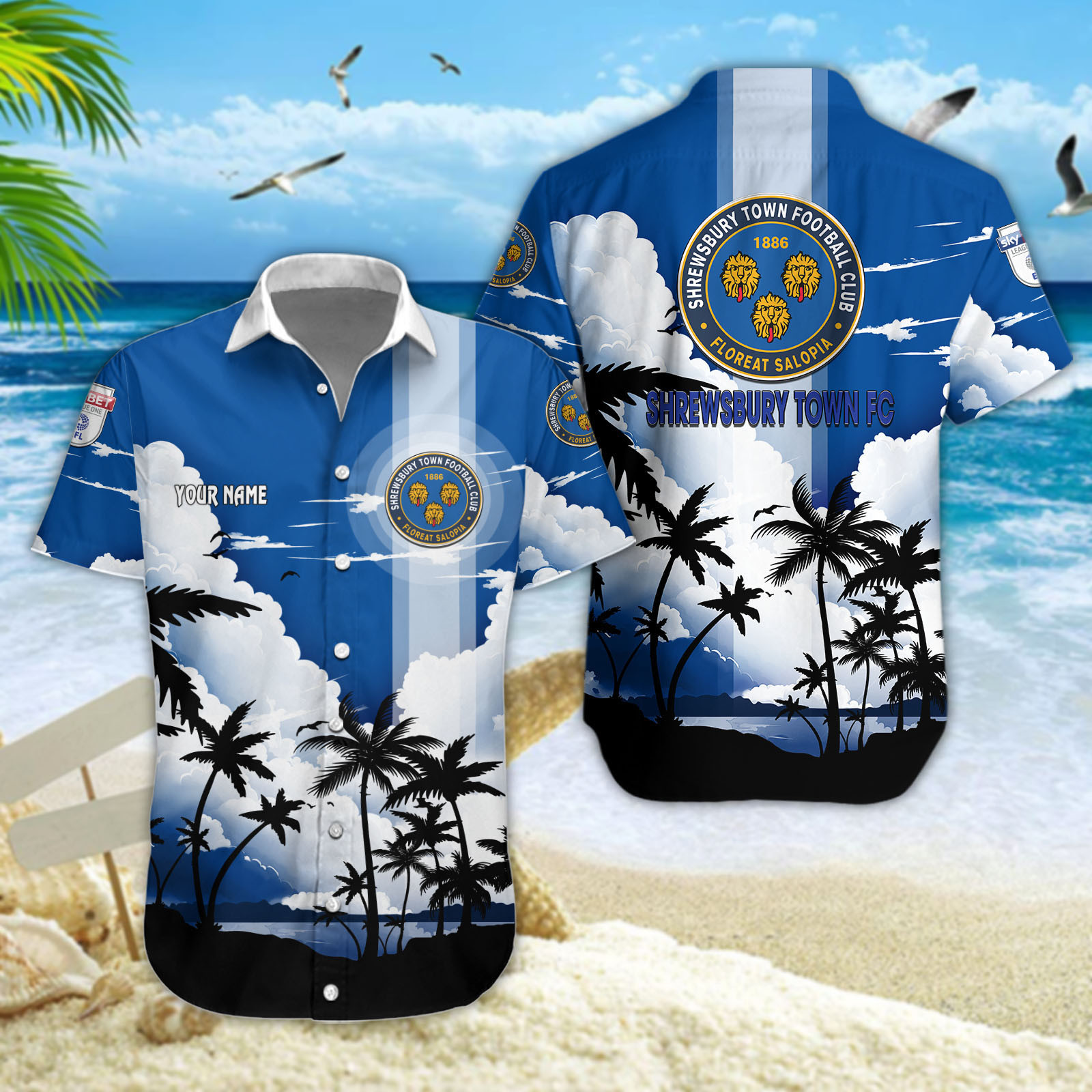 Shrewsbury Town Hawaiihemd 13256