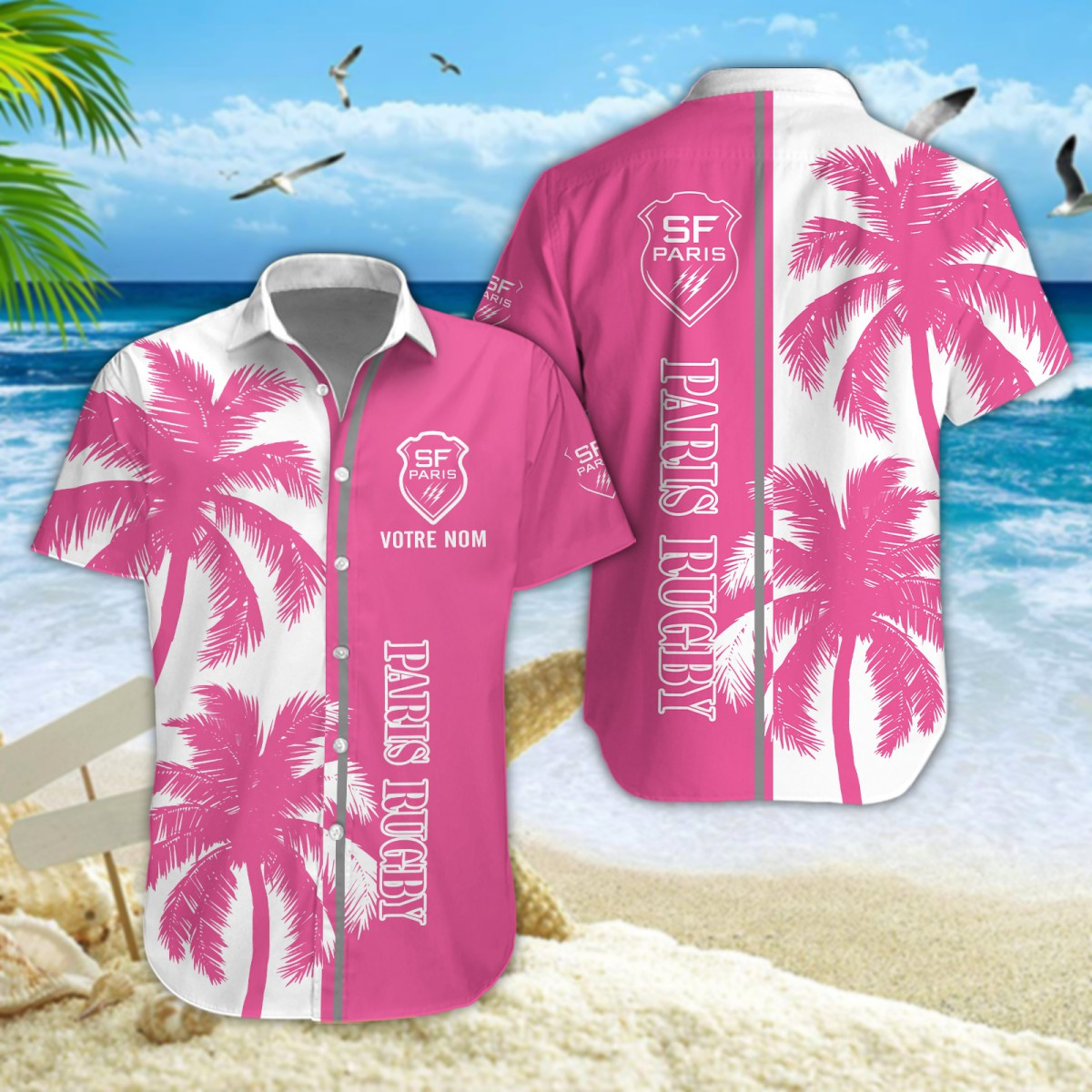 Stade Français Hawaiihemd 90444