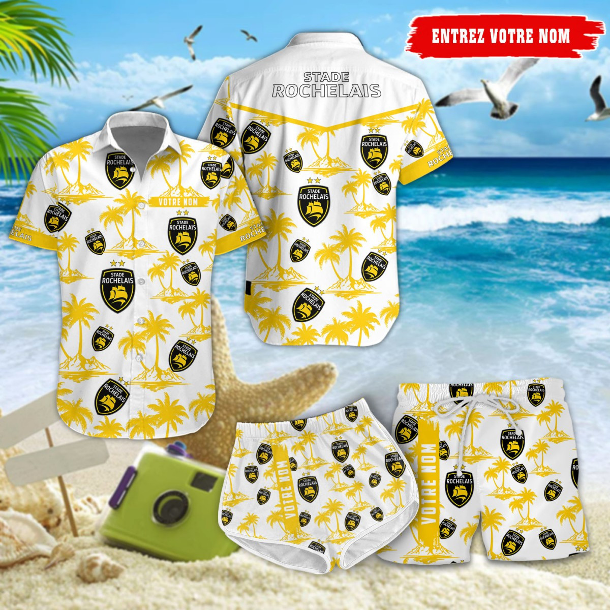 Stade Rochelais Hawaiihemd 10478