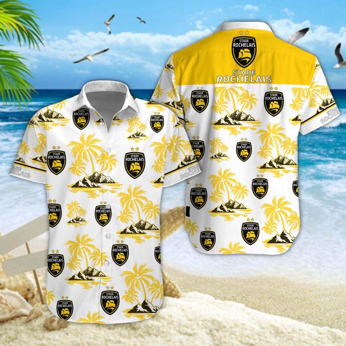 Stade Rochelais Hawaiihemd 11432