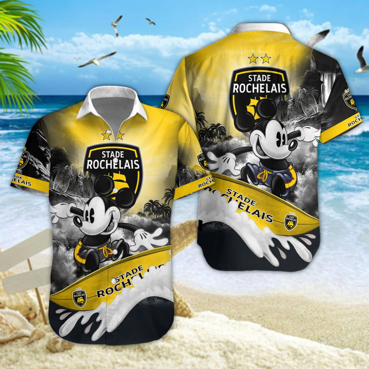 Stade Rochelais Hawaiihemd 11956